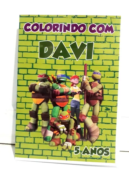 Livro Colorir Lembrancinha Tartarugas Ninjas