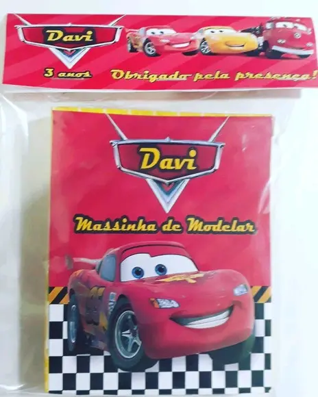 Massinha Modelar Personalizada Carros com Forminhas