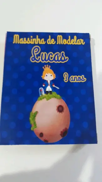 Massinha Modelar Personalizada c/ Forminha Pequeno Príncipe