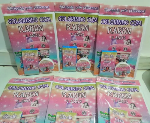 Super Kit Jogo Memória e Livro Colorir Casa Mágica de Gabby