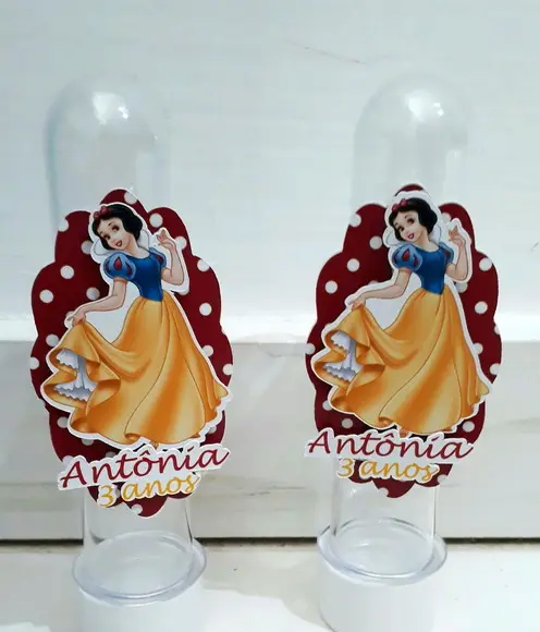 Tubete personalizado 3D Branca de Neve