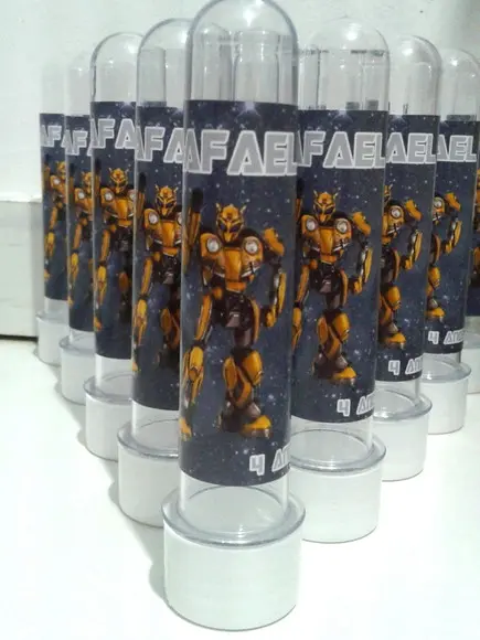 Tubete personalizado transformers