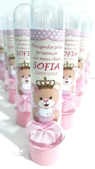 Tubete personalizado ursinha
