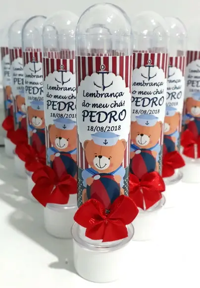 Tubete personalizado urso marinheiro
