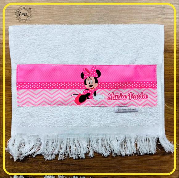Toalha Lavabinho Minnie Rosa