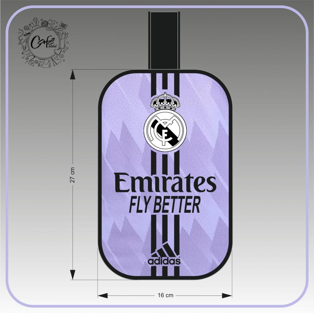Porta Chuteira Real Madrid Lilás