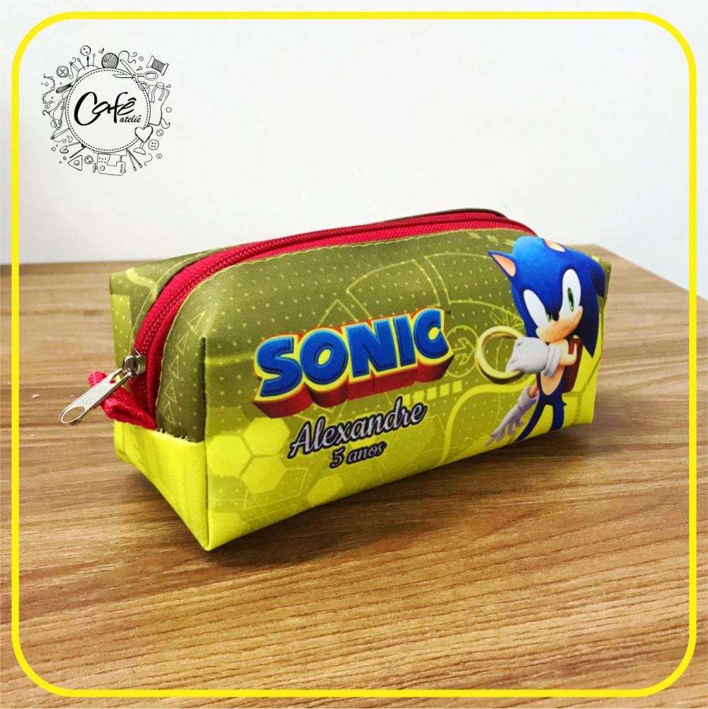 Estojo Sonic Amarelo