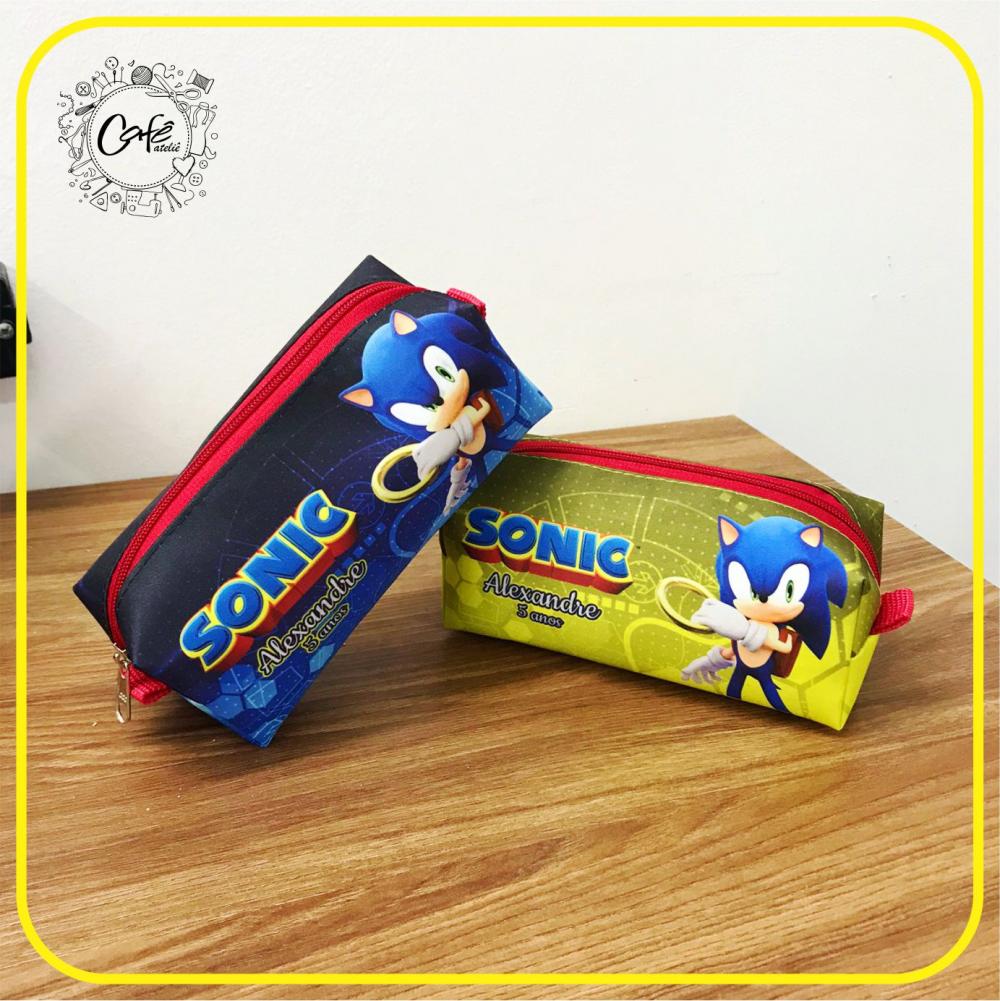 Estojo Sonic Amarelo