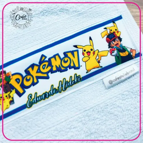Toalha Lavabinho Pockemon1