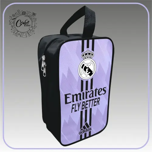 Porta Chuteira Real Madrid Lilás