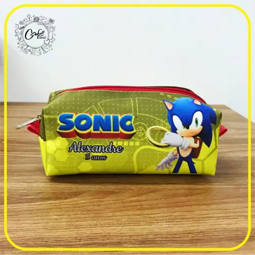 Estojo Sonic Amarelo