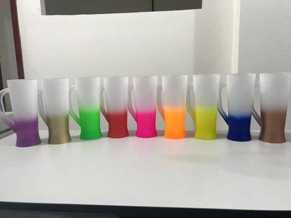 20 Caneca Slim Jateada Degrade 400 ml sem Personalização