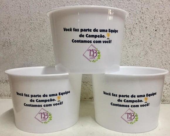 Balde de Pipoca 1.5 l - Personalizado - Impressão Só Frente
