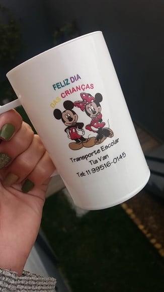 Caneca Acrílica 300 ml Personalizada Arte Colorida
