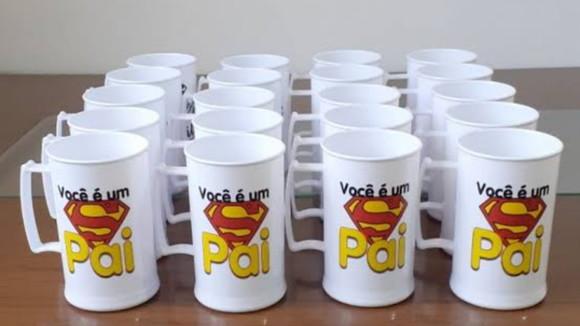 Caneca Acrílica 300 ml Personalizada Arte Colorida