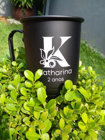 Caneca de Alumínio 500 ml Personalização 1 Cor