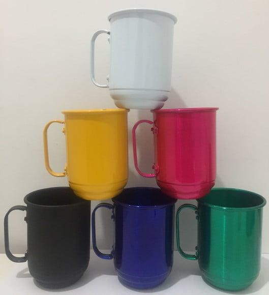 Caneca de Alumínio 500 ml Personalização 1 Cor