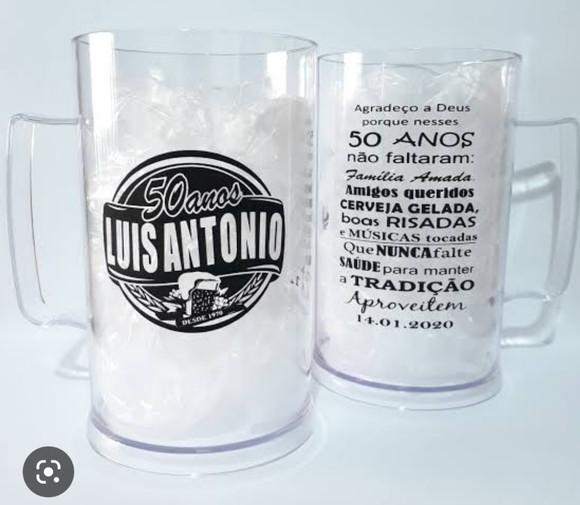 Caneca de Chopp Acrílica Personalizada 500ml