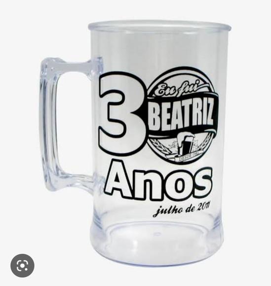 Caneca de Chopp Acrílica Personalizada 500ml