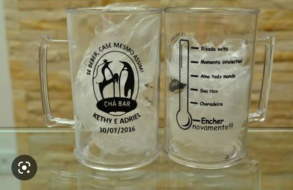 Caneca de Chopp Acrílica Personalizada 500ml