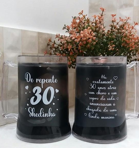 Caneca de Gel de 450 ml Personalizada Frente e Verso