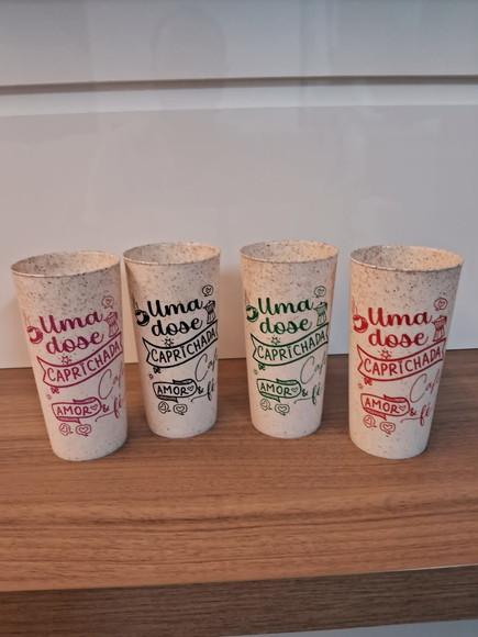 Copo Fibra de Bambu 450 ml Personalizado - sem Tampa