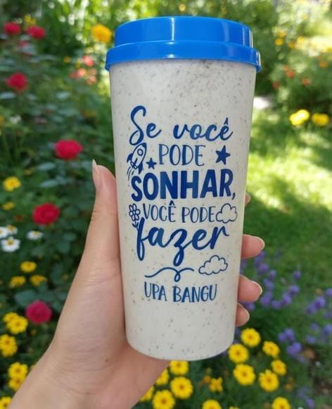 Copo Eco Bucks Fibra de Bambu 450ml Personalizado