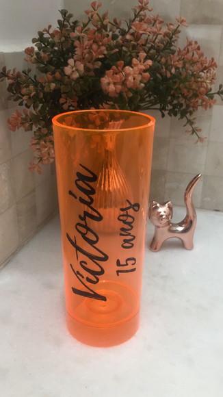 Copo Long com Luz Neon Pisca