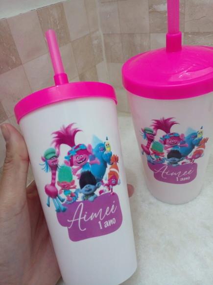 Copo Shake Twister 500 ml e Personalização Colorida
