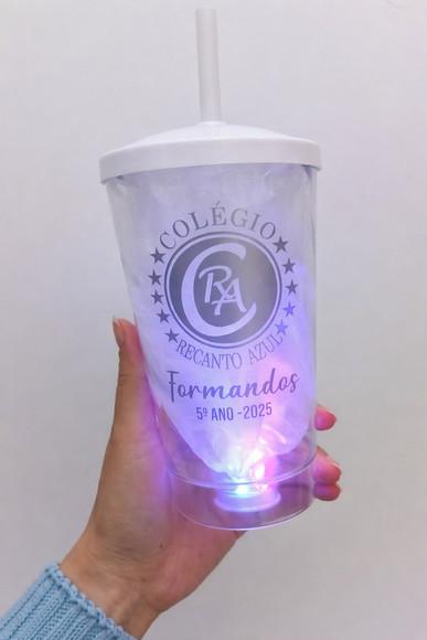 Copo Shake Twister 500 Ml, com Led e Personalizado