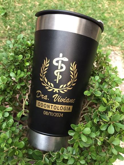 Copo Térmico Personalizado com Tampa 473 ml