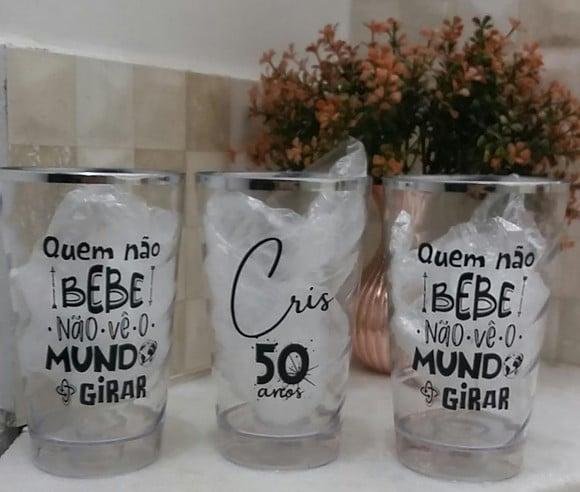 Copo Twister 500 ml Personalizado com Borda Metalizada