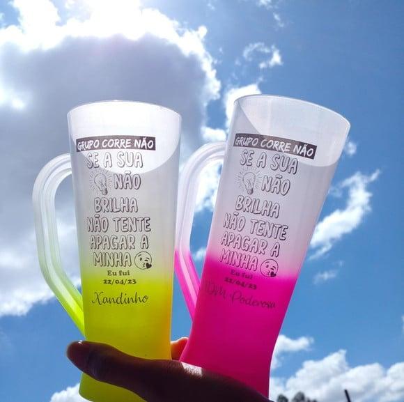 Copos Personalizados Slim Degrade 400 ml