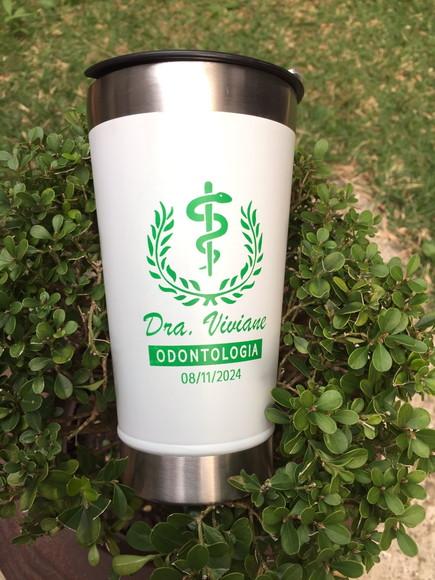 Copos Térmico Personalizados com Tampa 473 ml