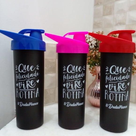 Garrafa Acqua Bio Preto 475 ml Personalizada