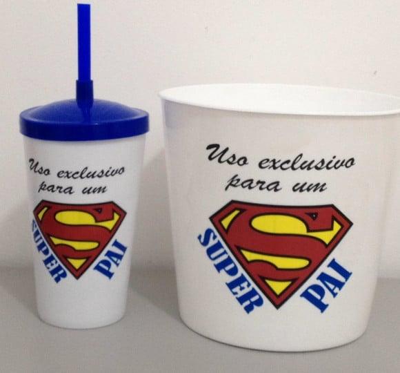 KIT CINEMA - BALDE + 1 COPO SHAKE PERSONALIZADO SÓ FRENTE