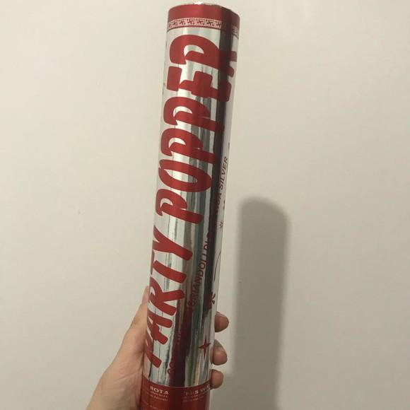 Lança Confetes Metalizado 30 cm Lacre de Segurança