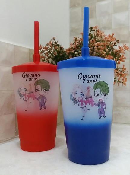 Shake Twister 500 ml Degradê Personalizado com Led