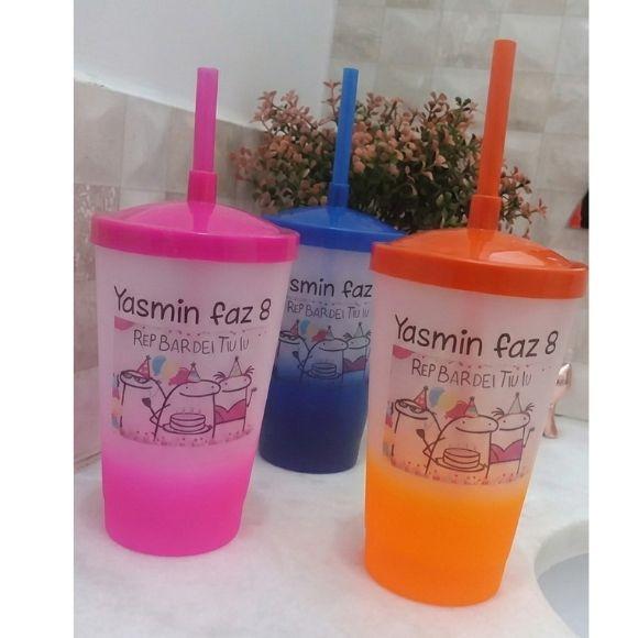 Shake Twister 500 ml Degradê Personalizado com Led