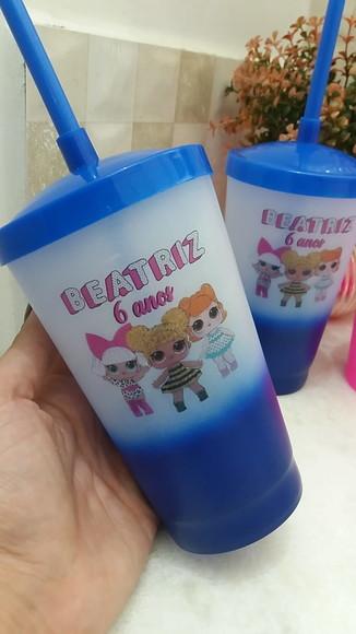 Shake Twister 500 ml Degradê Personalizado com Led