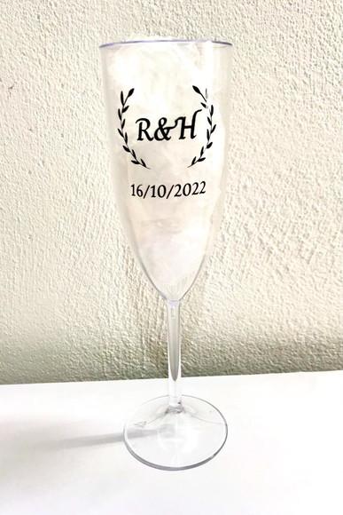 Taça de Champanhe Acrílica Personalizada