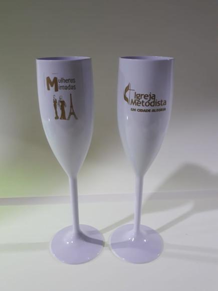 Taça de Champanhe Acrílica Personalizada