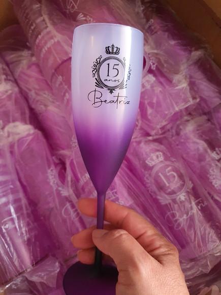 Taça de Champanhe Degrade Personalizada