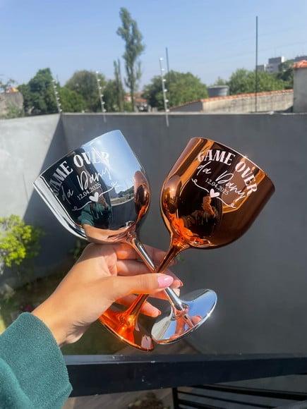 Taça Gin Metalizada Personalizada