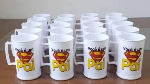 Caneca Acrílica 300 ml Personalizada Arte Colorida