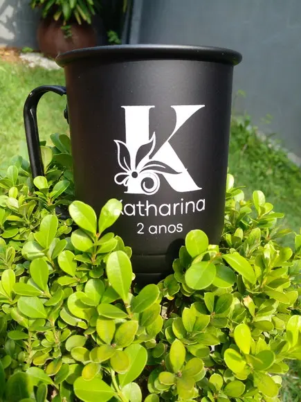 Caneca de Alumínio 500 ml Personalização 1 Cor