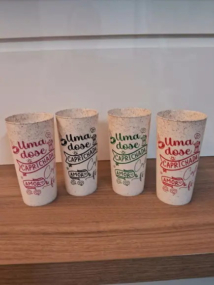 Copo Fibra de Bambu 450 ml Personalizado - sem Tampa