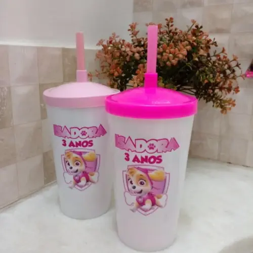 Copo Shake Twister 500 ml e Personalização Colorida