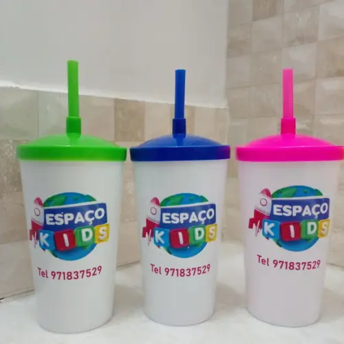 Copo Shake Twister 500 ml e Personalização Colorida