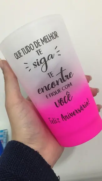 Copo Twister 500 ml Degrade e Personalizado com 1 Cor